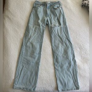 Abercrombie & Fitch Light Blue Distressed Jeans
